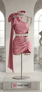 Bow Drape Ruched Three Piece Co-ord