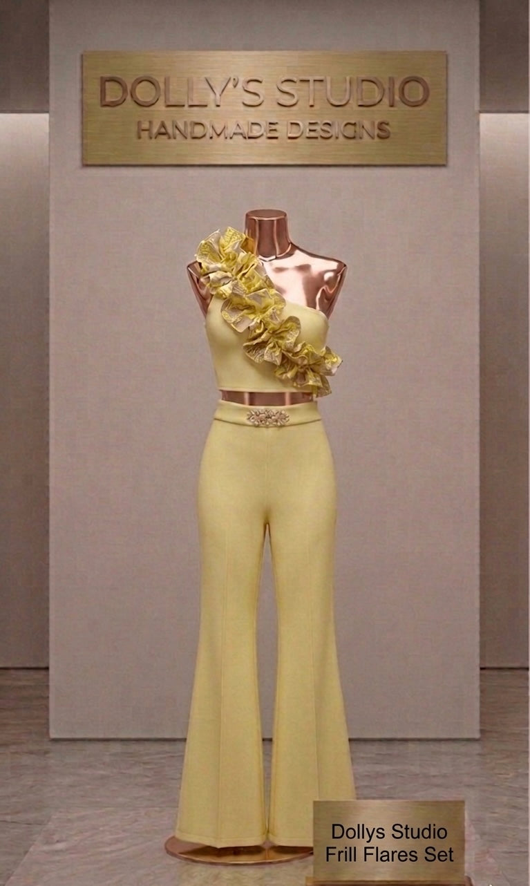 Frilly Flared two piece set