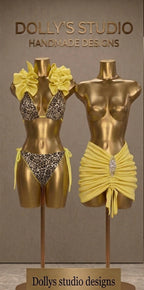 Leopard Frill Bikini Set