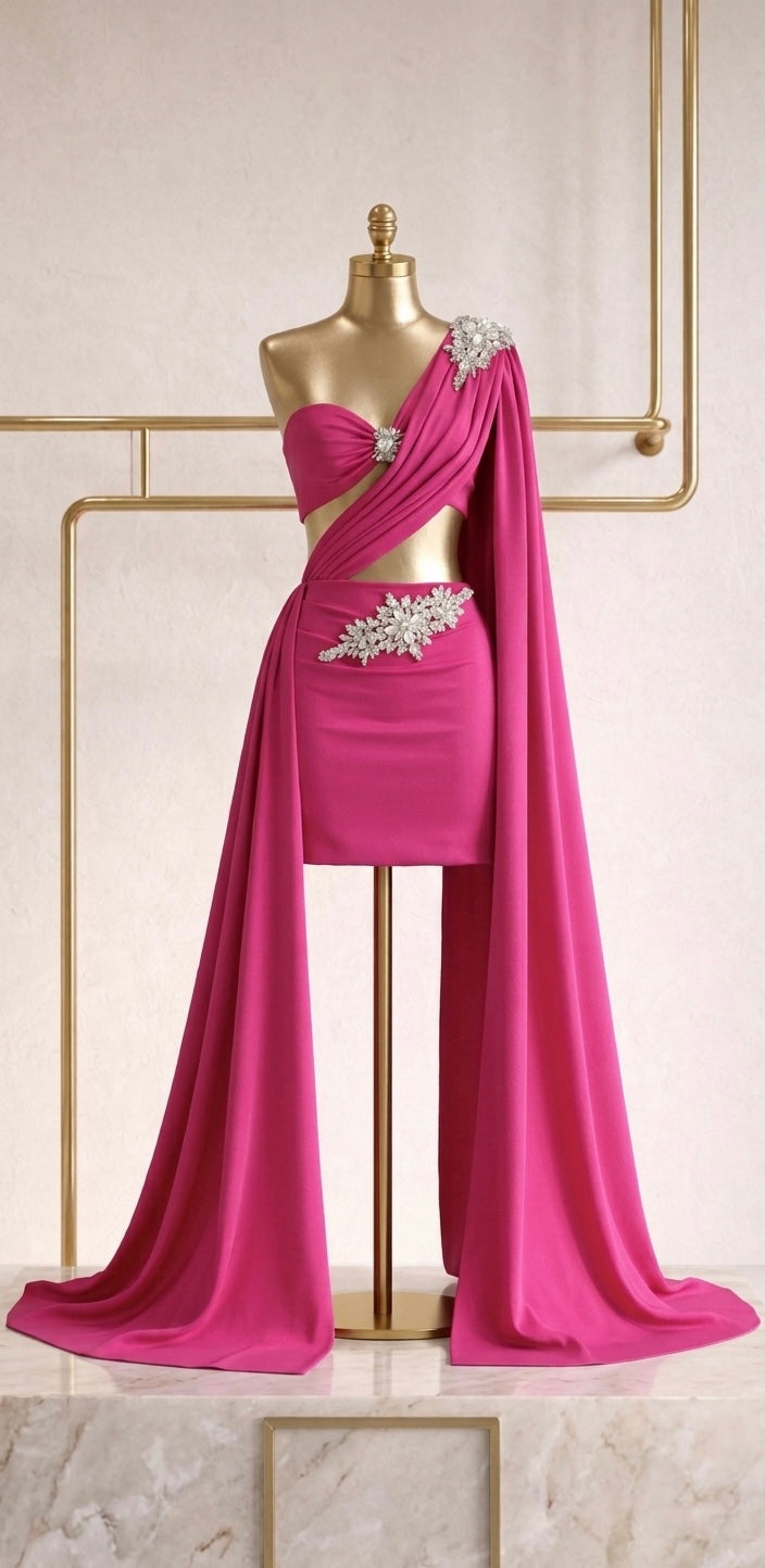 Elegant drape dress