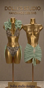 Leopard Frill Bikini Set